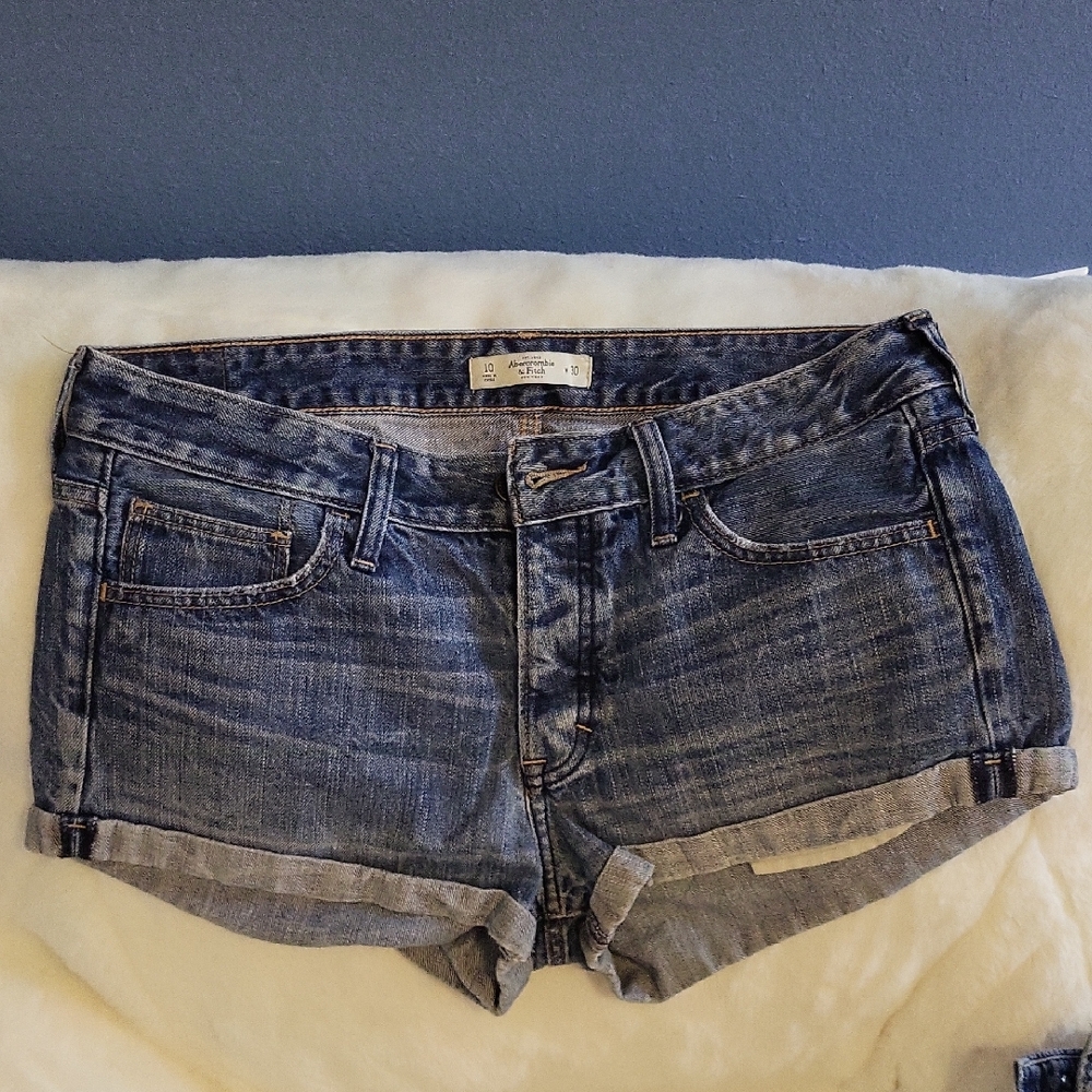 Abercrombie & Fitch Blue Jean Shorts